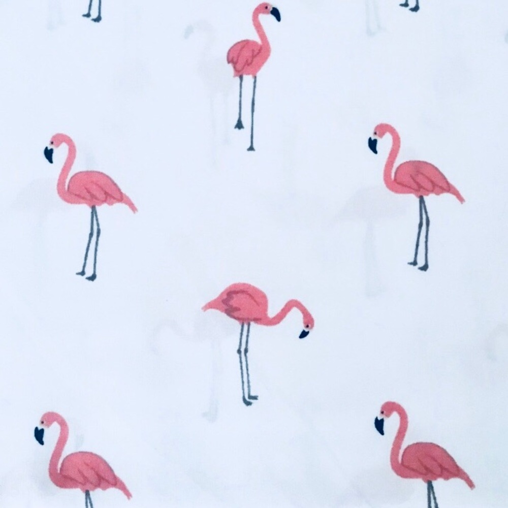 Cynthia Rowley White & Pink Flamingo Queen Sheets - Picture 3 of 8
